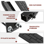 2" Receiver Rear Trailer Tow Hitch Step Bar Bumper Guard for Truck
