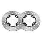 2x Front Brake Rotors for Yamaha Big Bear 400, Bruin 350, Grizzly 350, 400, 500