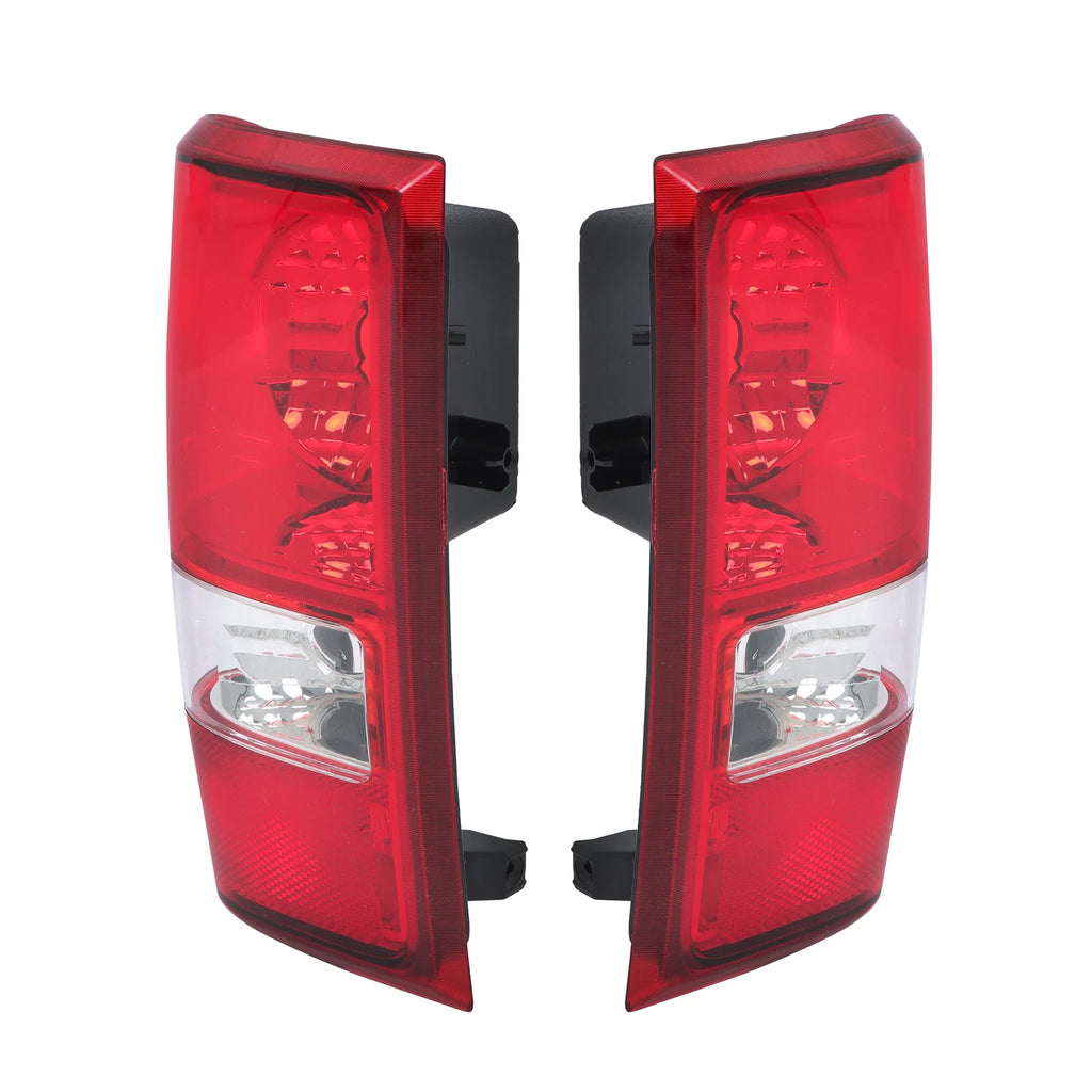 Set of 2 Rear Tail Lights for Ford Ranger (2001–2011) Chrome Red/Clear Lens