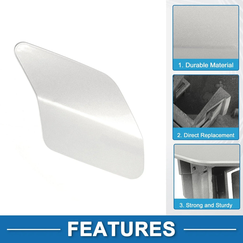 Front Right Washer Nozzle Cover Cap Silver Tone for BMW X6 (2015-2019)