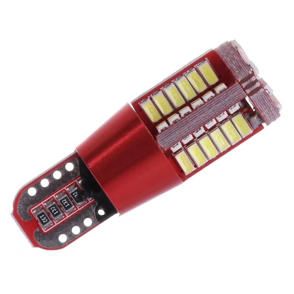 50x T10 57SMD 3014 LED Lights for License Plate Instrument Cluster