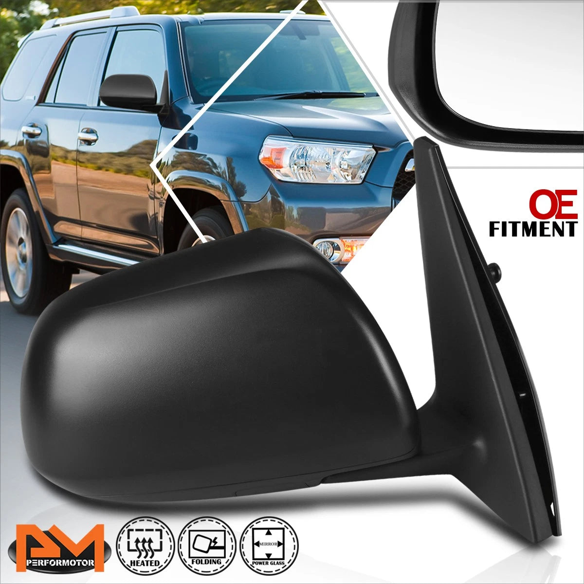 OE Style Power Heated Side View Door Mirror for Toyota 4Runner (2010–2013)
