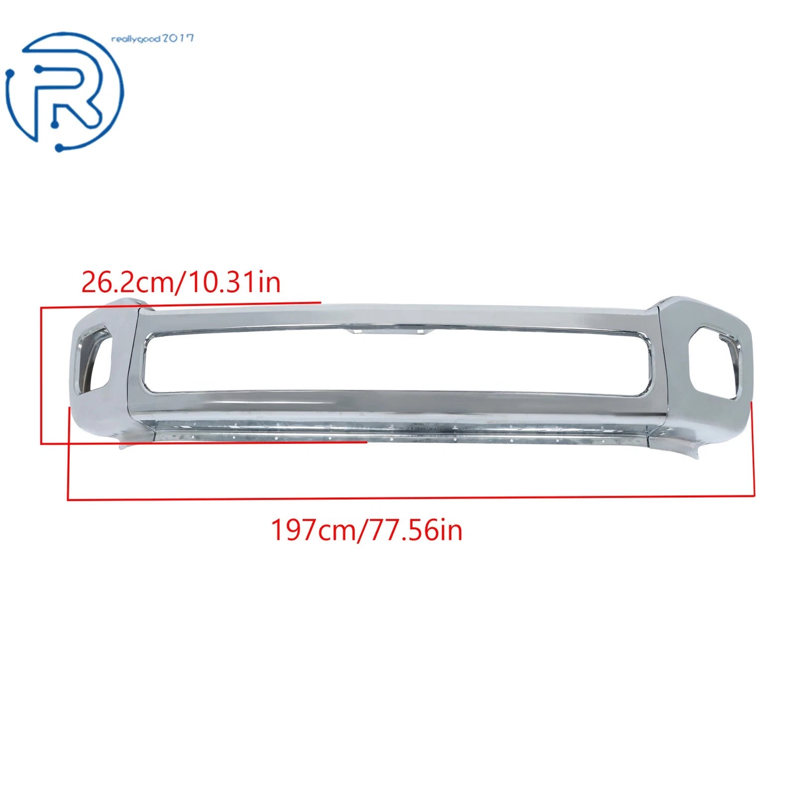 Chrome Front Lower Bumper Face Bar for Ford F-250 F-350 (2011-2016)