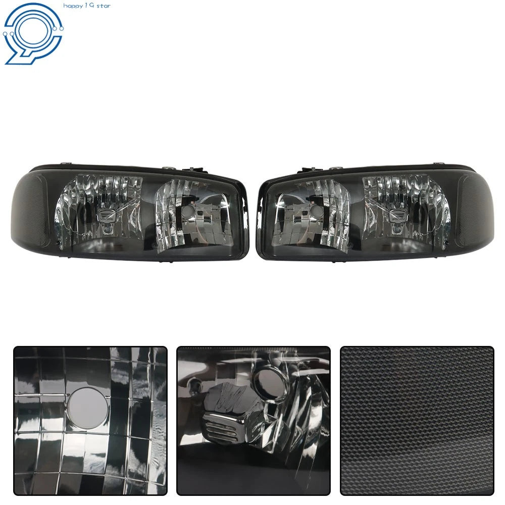 Smokey Headlight Assembly for GMC Sierra 1500, Yukon (1999–2007)