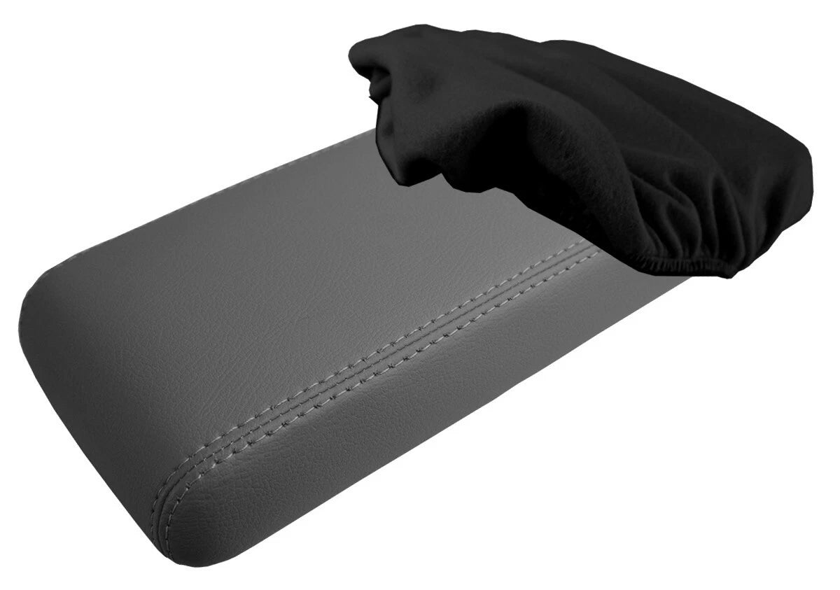 Fleece Console Lid Armrest Cover for Toyota Supra MK3 (1986–1992) Black