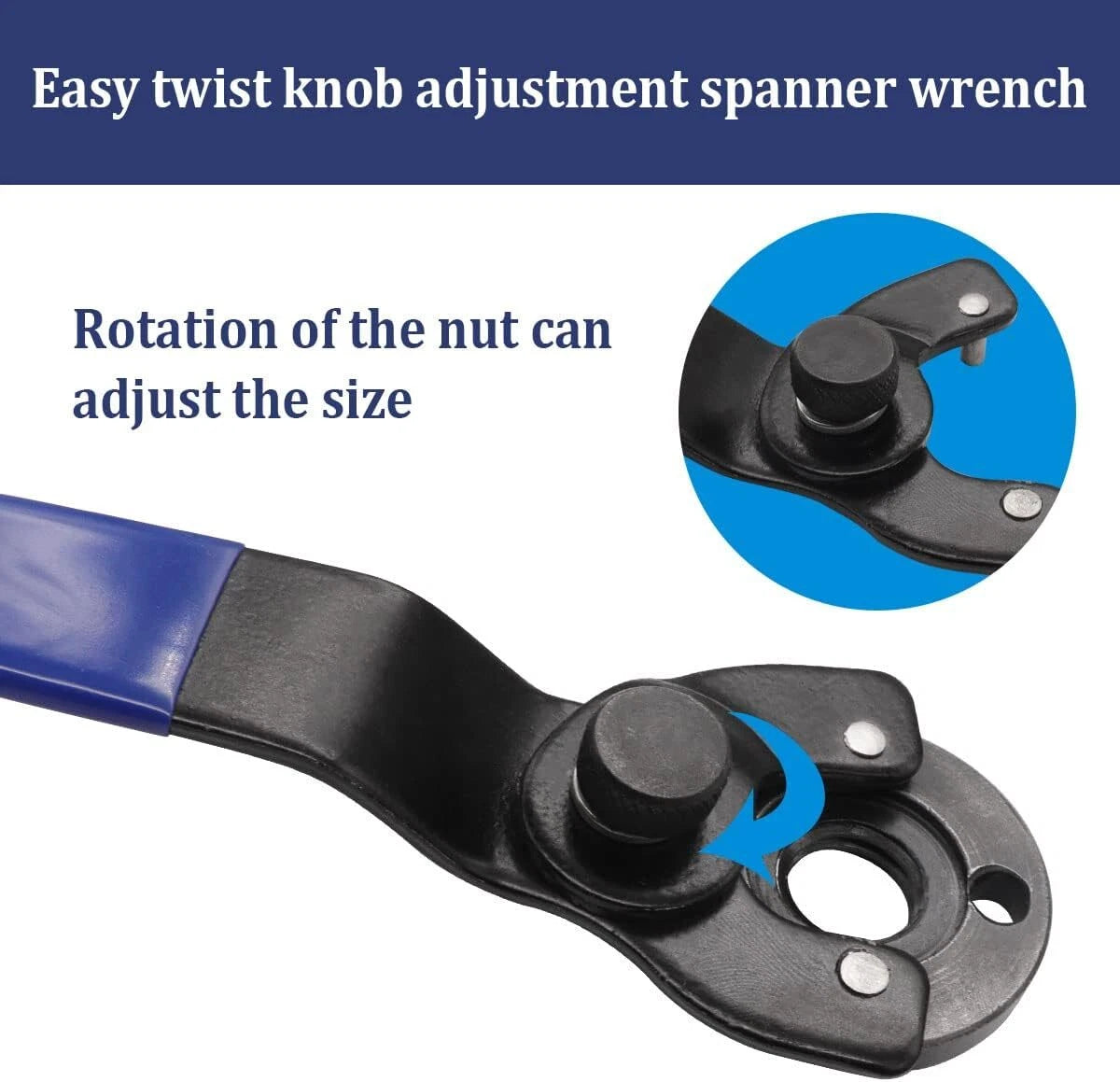 Angle Grinder Adjustable Pin Wrench for Yamaha, Volvo, Suzuki