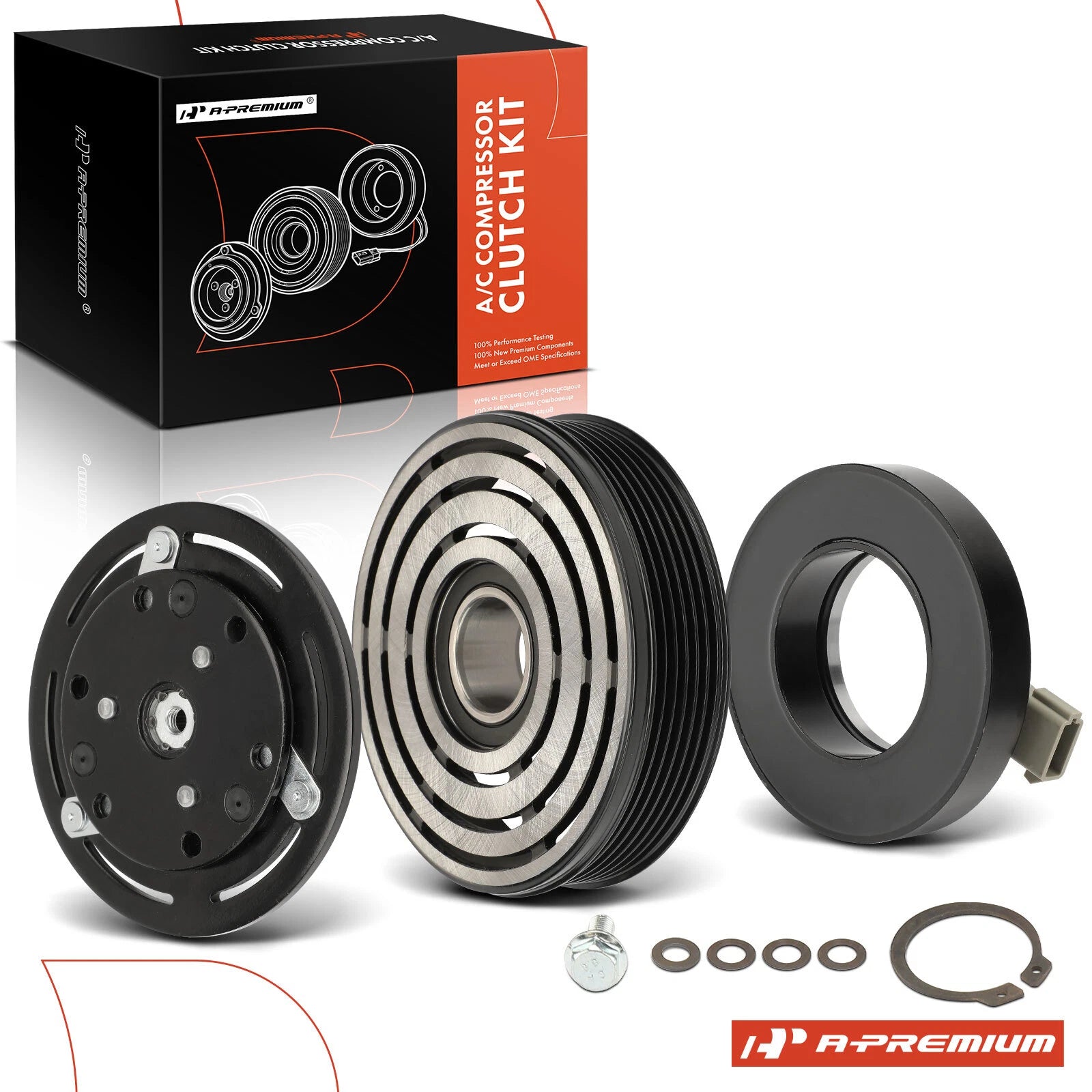 A/C Compressor Clutch Kit for Ford F-150, Explorer, Escape, Focus 