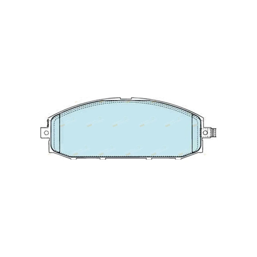Front Disc Brake Pad Set for Jeep Wrangler TJ (1996 - 2007)
