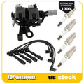 Ignition Coil and Spark Plug Wire Set for Hyundai Elantra Tiburon Tucson