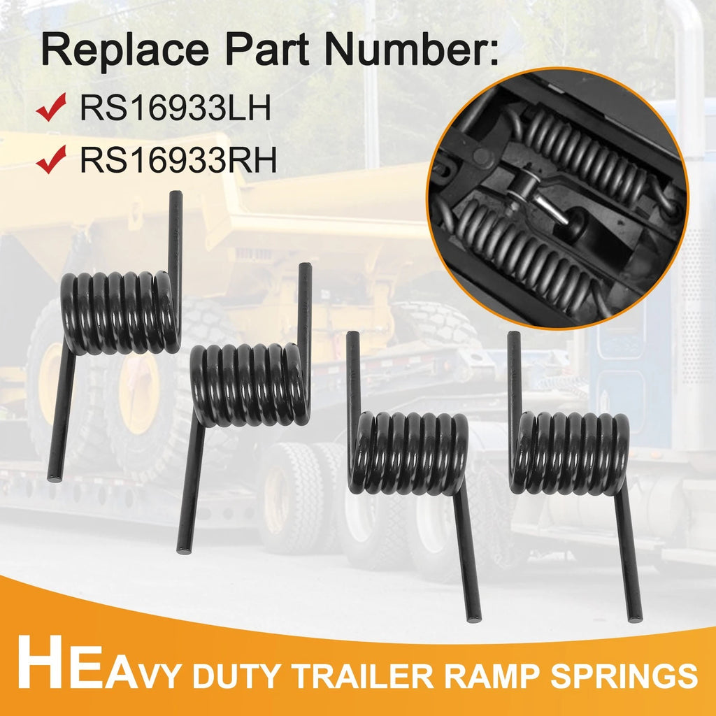 2 Pair Heavy Duty Trailer Ramp Springs for Trailer