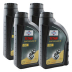 Set of 4 Fuchs TITAN SINTOFLUID FE SAE 75W Manual Transmission Fluid (1L)