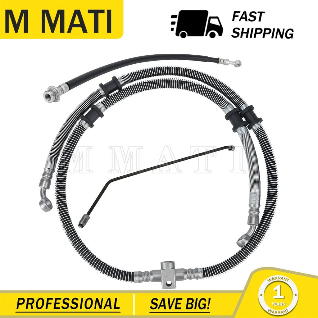 Front Brake Hose Line & Pipe Kit for Yamaha YFM450 4x4 Grizzly (2011–2014)