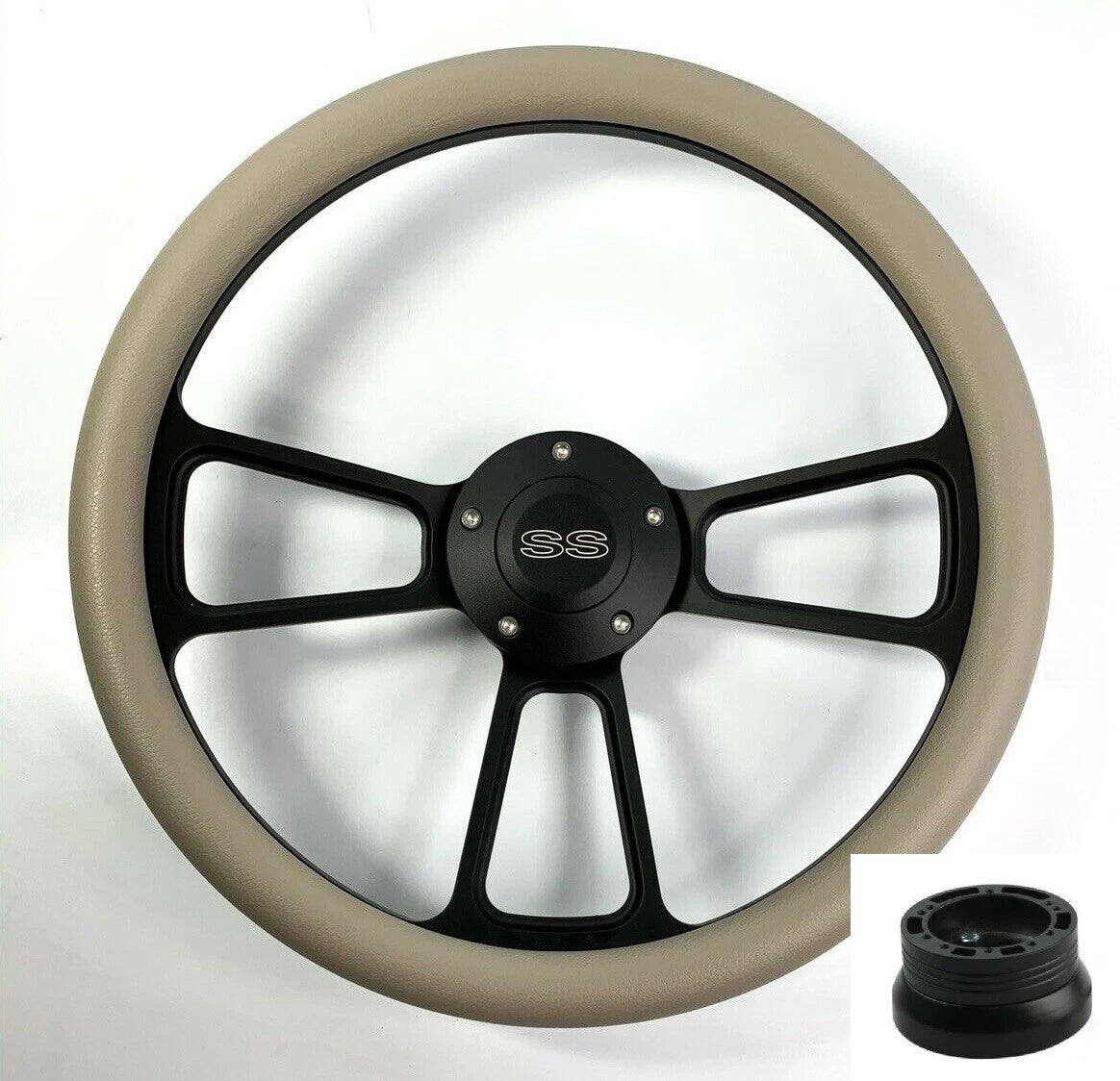 Steering Wheel Cover Black Half Wrap Replacement for Universal Fit (2005–2025)