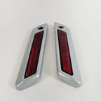 Saddlebag Latch Hinge Cover for Harley-Davidson Touring (2014–2023) - Barracuda Silver Denim