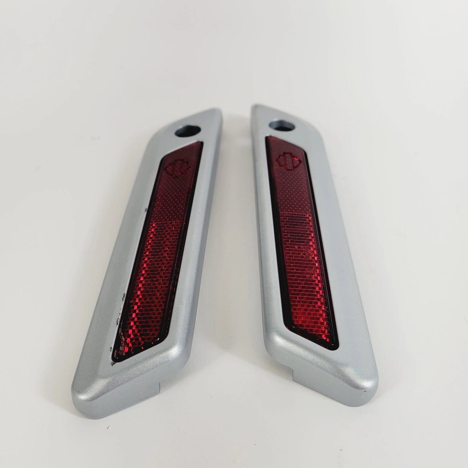 Saddlebag Latch Hinge Cover for Harley-Davidson Touring (2014–2023) - Barracuda Silver Denim