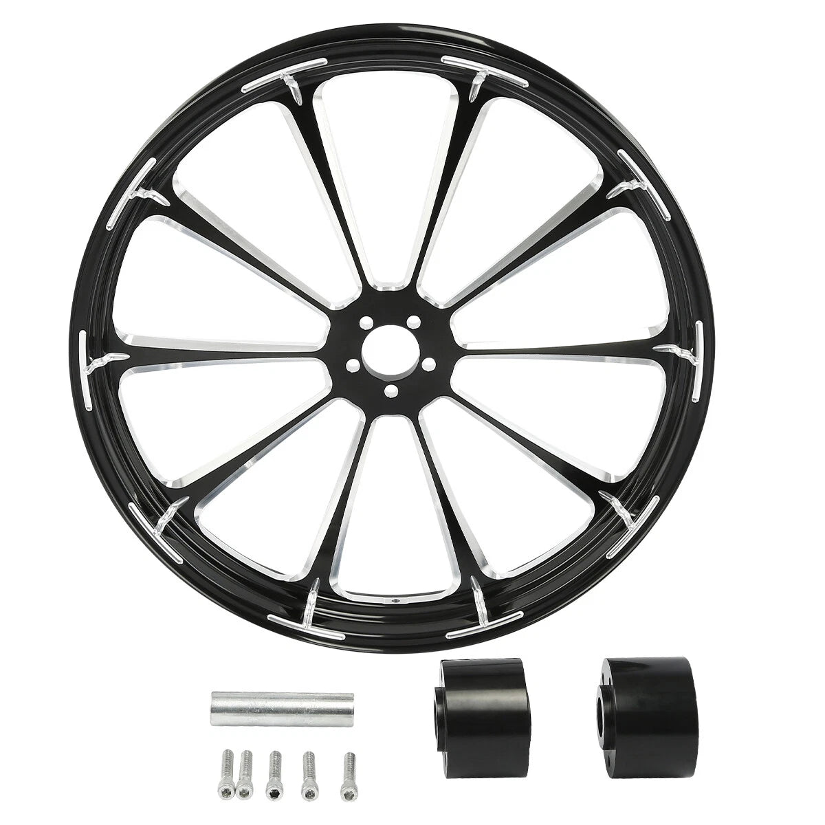 30" Front Wheel Rim Hub Dual Disc for Harley Touring Models (1997–2021)