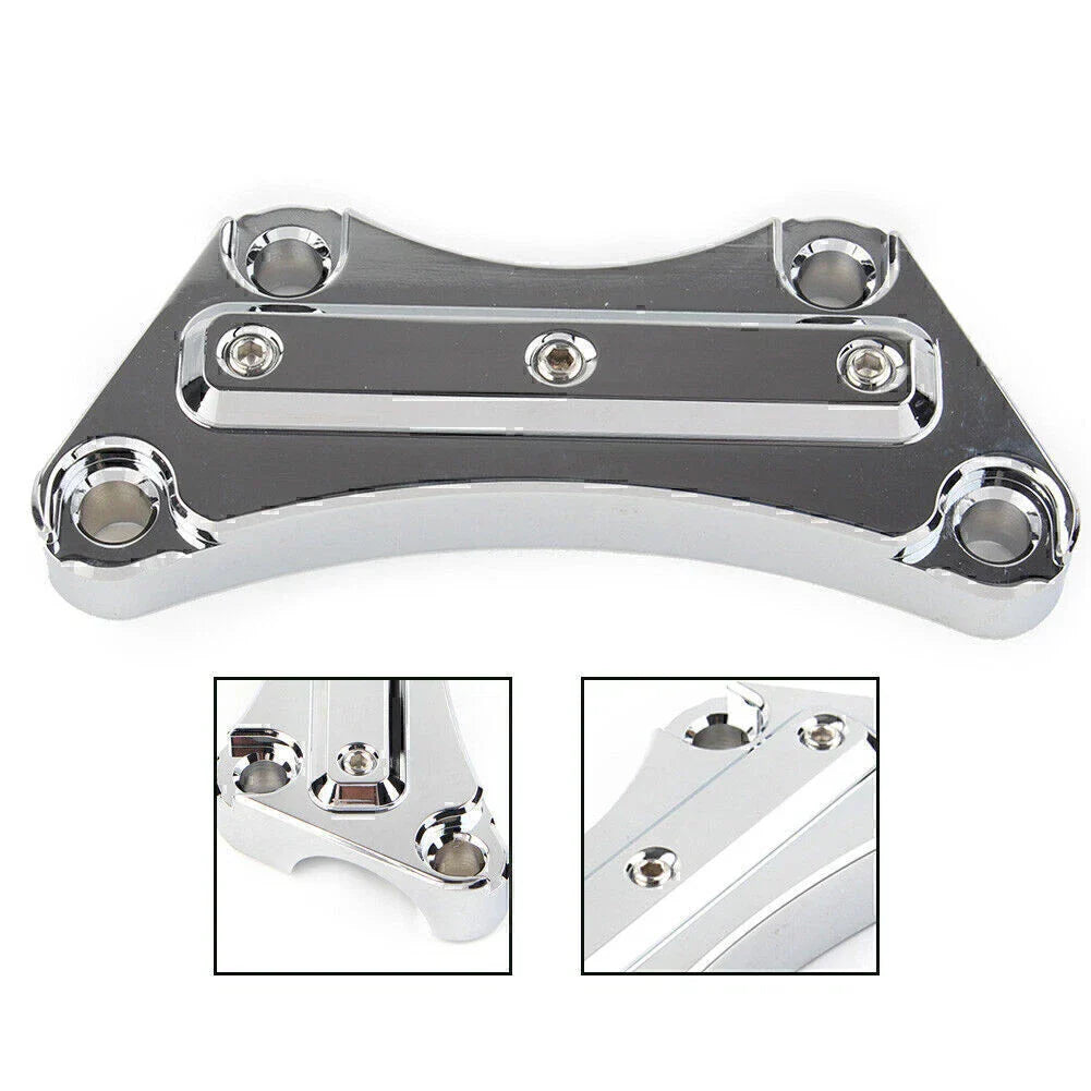 CNC Top Handlebar Riser Clamp for Harley Touring Street Road King Glide (2009-2023)