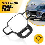 Carbon Fiber Steering Wheel Cover Trim for Ford F-150 (2021–2025)