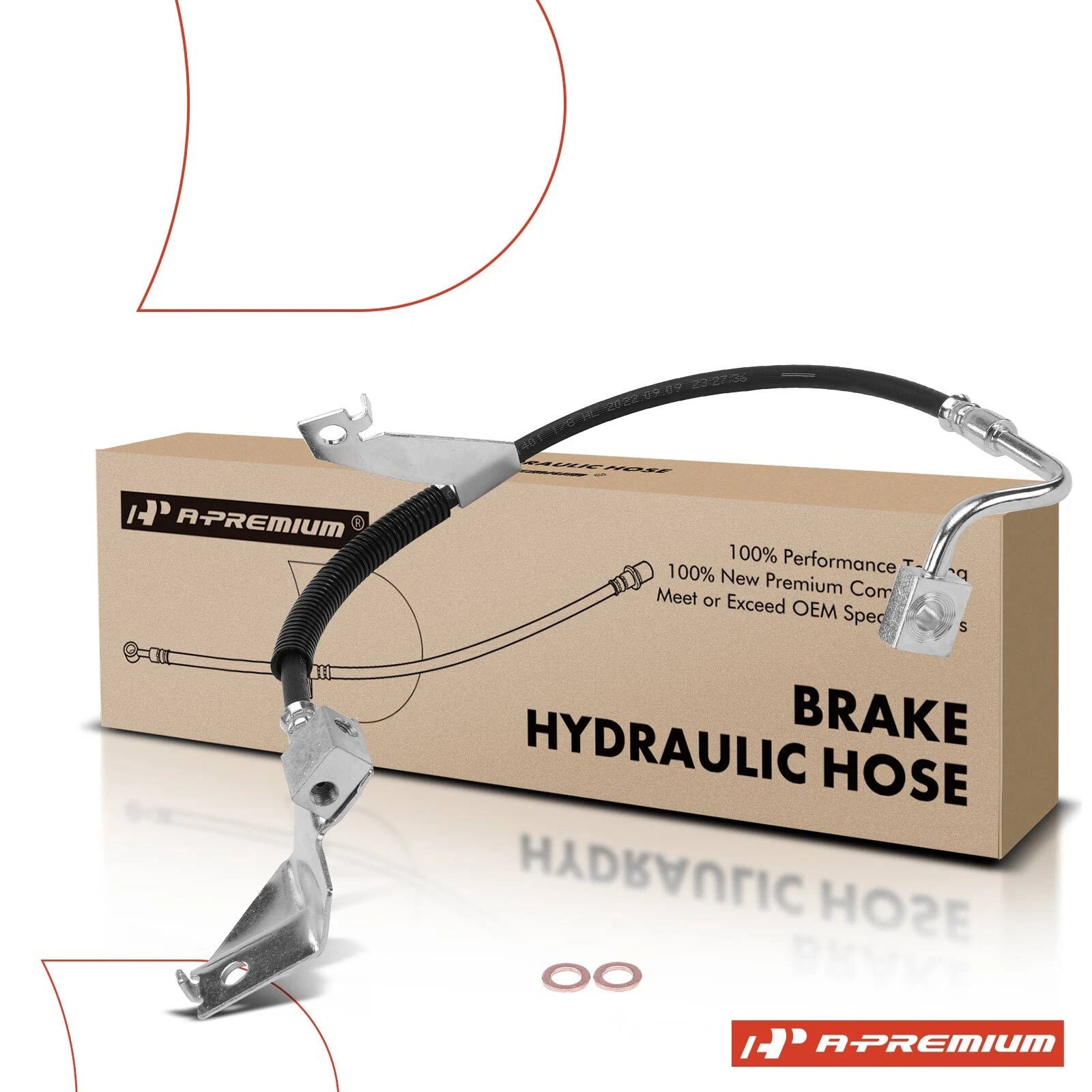 Front Left Brake Hydraulic Hose for Ford F-150, F-250, Expedition (1997–2001)