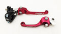 ASV F3 Front Brake Clutch Perch Levers Set of 2 Red for Kawasaki KLX 125L 250 300R