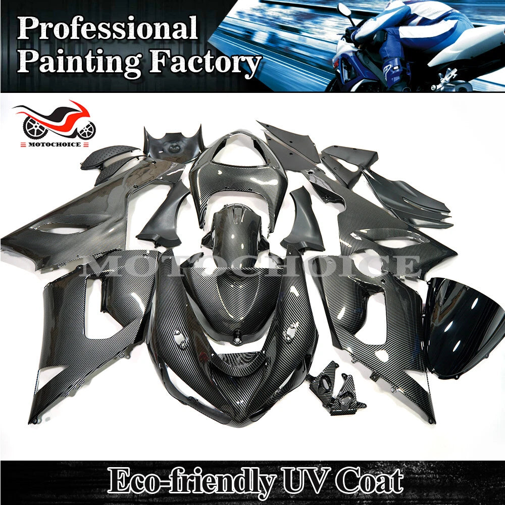 Carbon Fiber Painted Fairing Kit for Kawasaki Ninja ZX6R (2005–2006)
