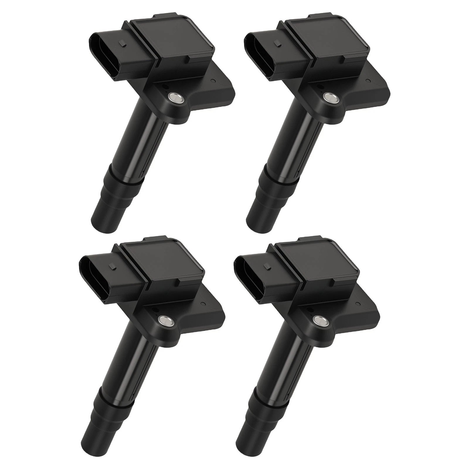 Set of 4 Ignition Coils for VW Audi 1.8L 4.2L (1999–2004) 06B905115B Black