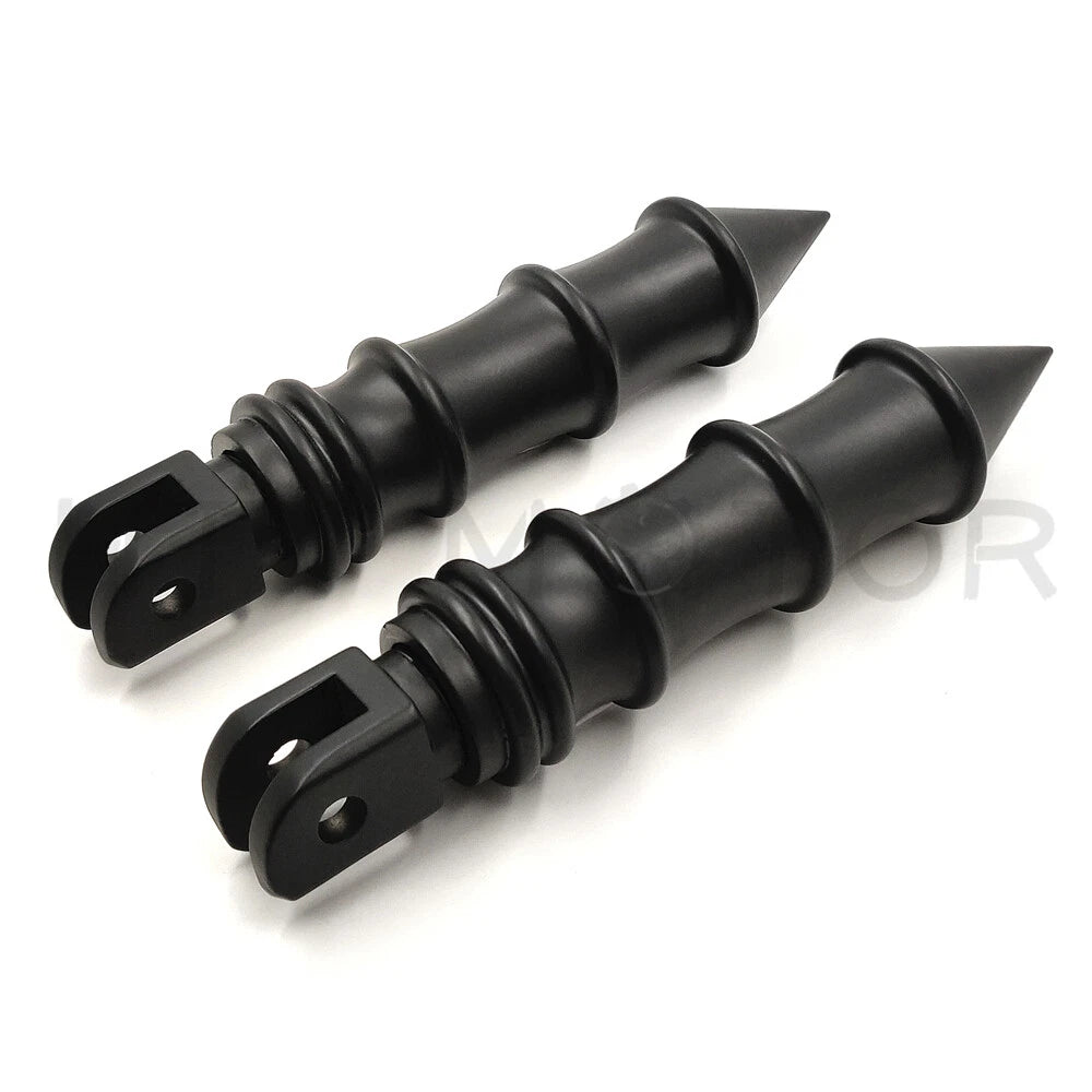 Spike Bamboo Footpegs Footrest for Harley FXBB FXBR FXBRS FXLR (2018–2023)