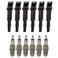 Set of 6 Ignition Coils & Platinum+4 Spark Plugs for BMW E36 Z3 (2001)