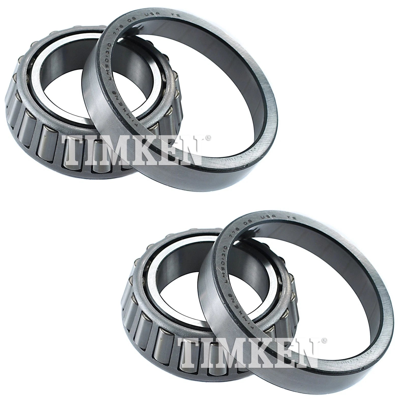 Set of 2 Front Outer Wheel Bearings Timken for Mazda B2000 B2200 B2600 (RWD)