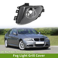 1 Pc Left Fog Light Grill for BMW 535i Clear Black (2010 - 2017)