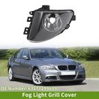 1 Pc Left Fog Light Grill for BMW 535i Clear Black (2010 - 2017)