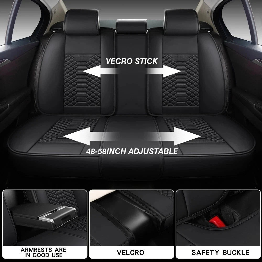 Leather Waterproof Seat Covers for Nissan (5 Seats)