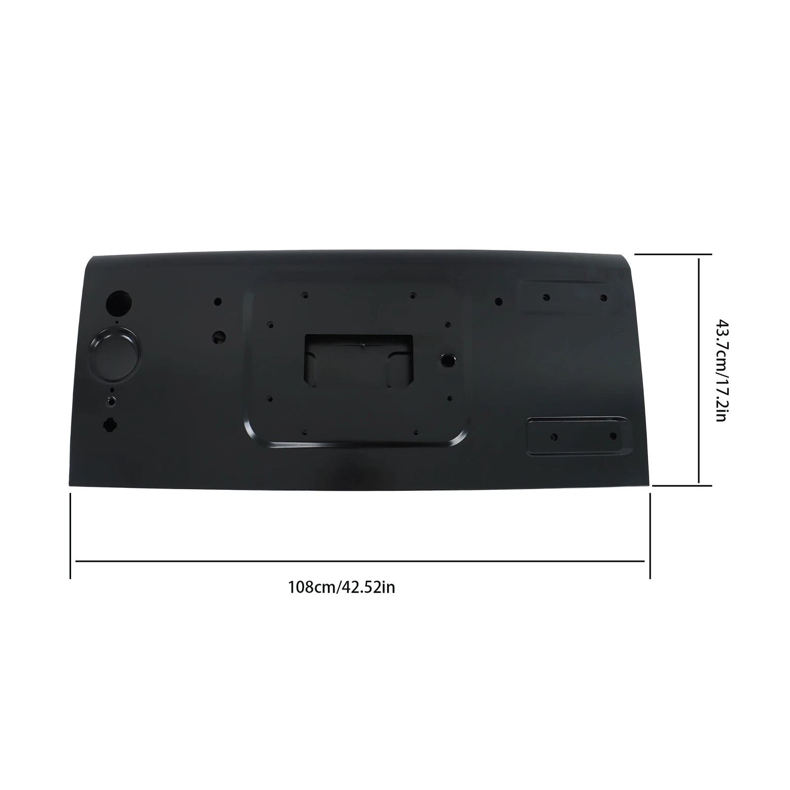 Rear Tailgate Shell for Jeep Wrangler (2007–2018) Steel Black