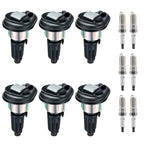 6X Ignition Coils + 6X Iridium Spark Plugs for Buick Rainier Trailblazer Envoy (2004–2009)