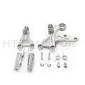 Silver Front Foot Pegs Footrest Bracket Mount for Honda CBR1000RR (2008–2015)