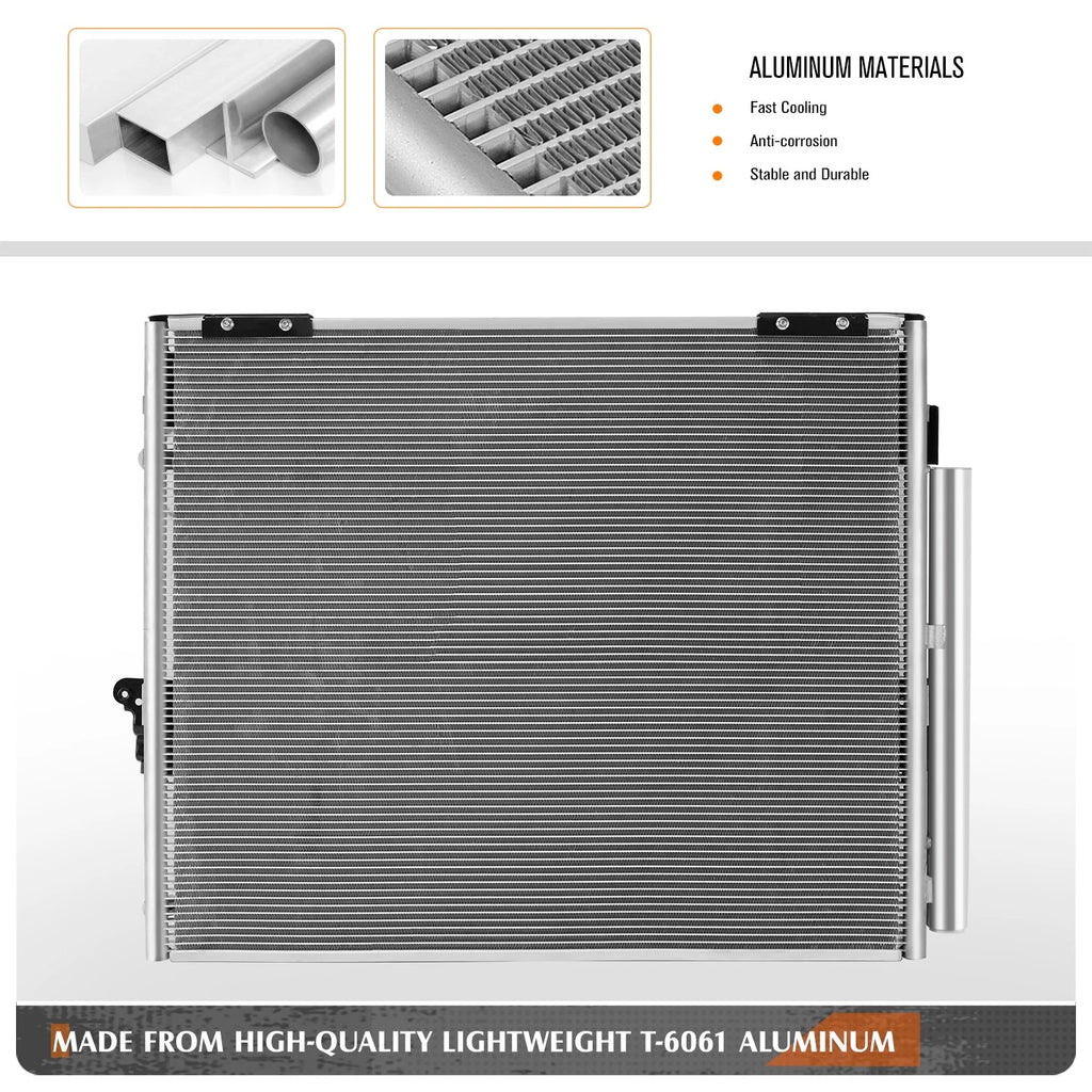 A/C Condenser for Lexus LX570 Toyota Land Cruiser (2008–2021) OE Aluminum Core