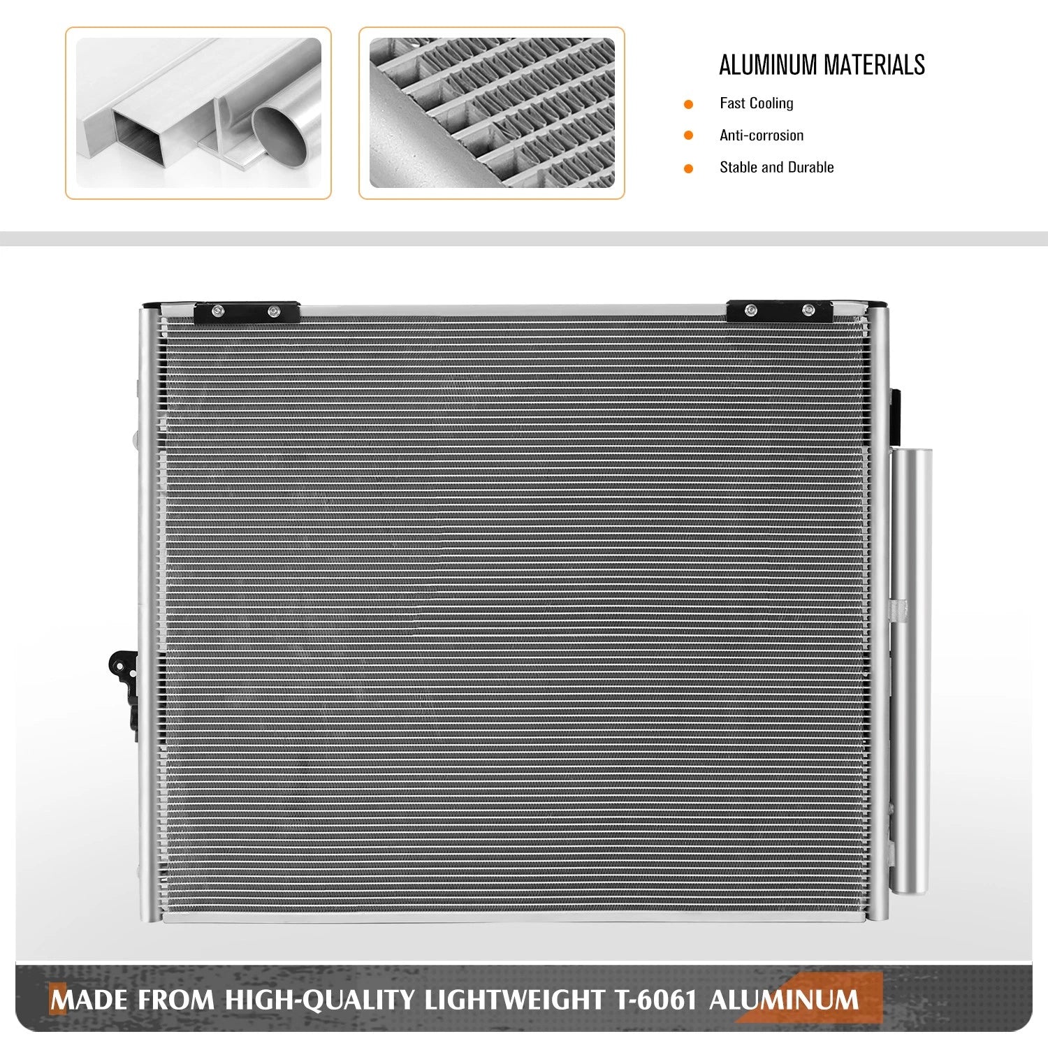A/C Condenser for Lexus LX570 Toyota Land Cruiser (2008–2021) OE Aluminum Core