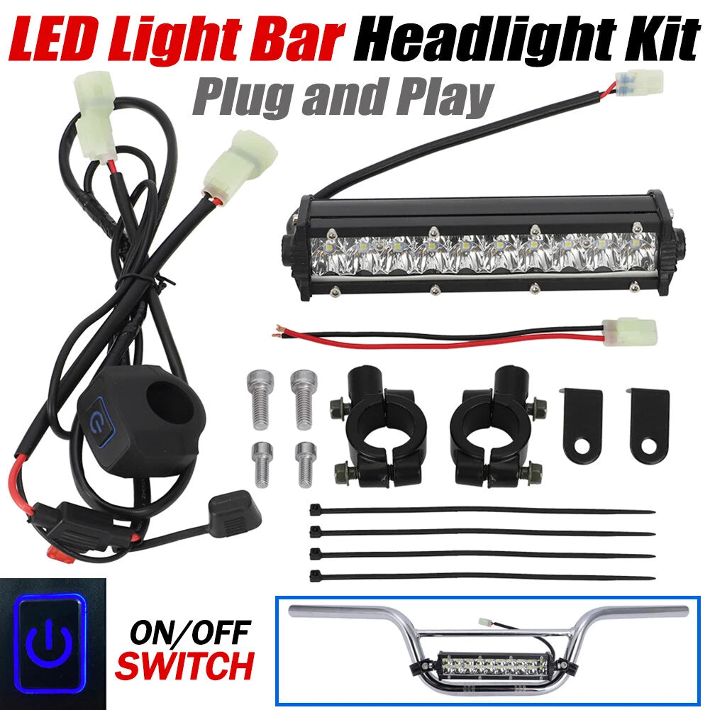LED Headlight Light Kit for Kawasaki KLX110 KLX110L (2010–2021) 60W