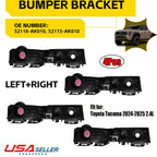 Set of 2 Front Bumper Support Brackets for Toyota Tacoma 24-25