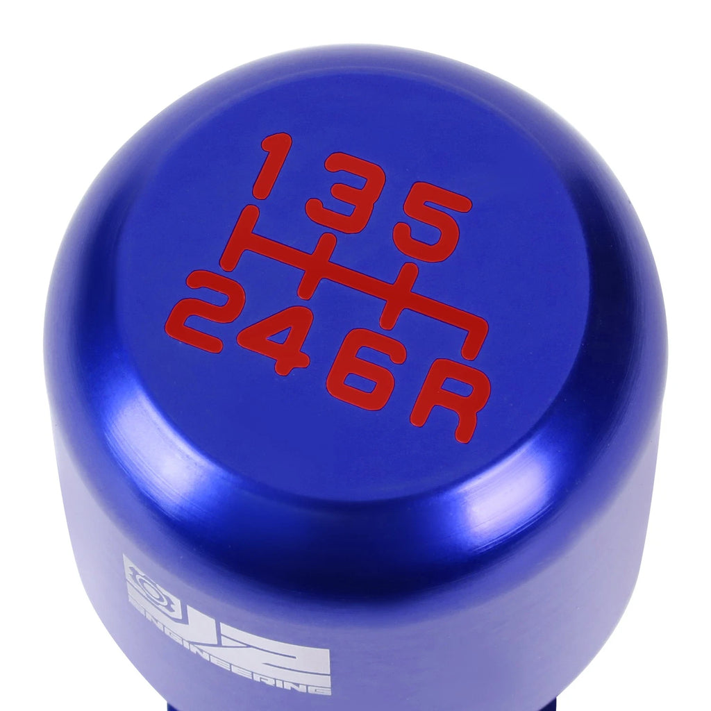 Universal Aluminum Cylindrical Shift Knob for Cars (Blue, Thread Adapters)