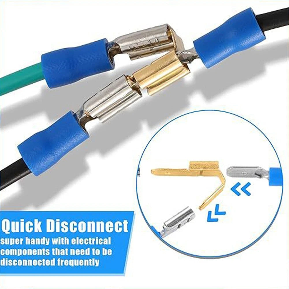Crimp Kit Double Piggyback Spade Connectors for Note