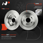 Set of 4 Disc Brake Rotors for Honda Accord (2005–2012)