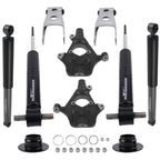 2" Front 3" Rear Lowering Kit for Chevy Silverado GMC Sierra (2007–2013)