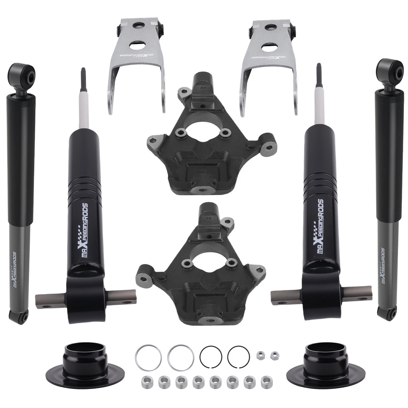 2" Front 3" Rear Lowering Kit for Chevy Silverado GMC Sierra (2007–2013)