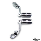 Gear Skull Chrome Footpeg Footrest for Harley Softail Deluxe (2005–2017)