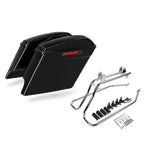 5" Stretched Hard Saddlebags & Bracket for Harley Softail Fat Boy (1984–2017)