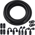 Braided Nylon Fuel Line Kit for Universal Applications (10FT, AN8)