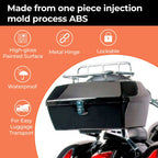 50L Universal Black Motorcycle Tail Box for Harley Honda