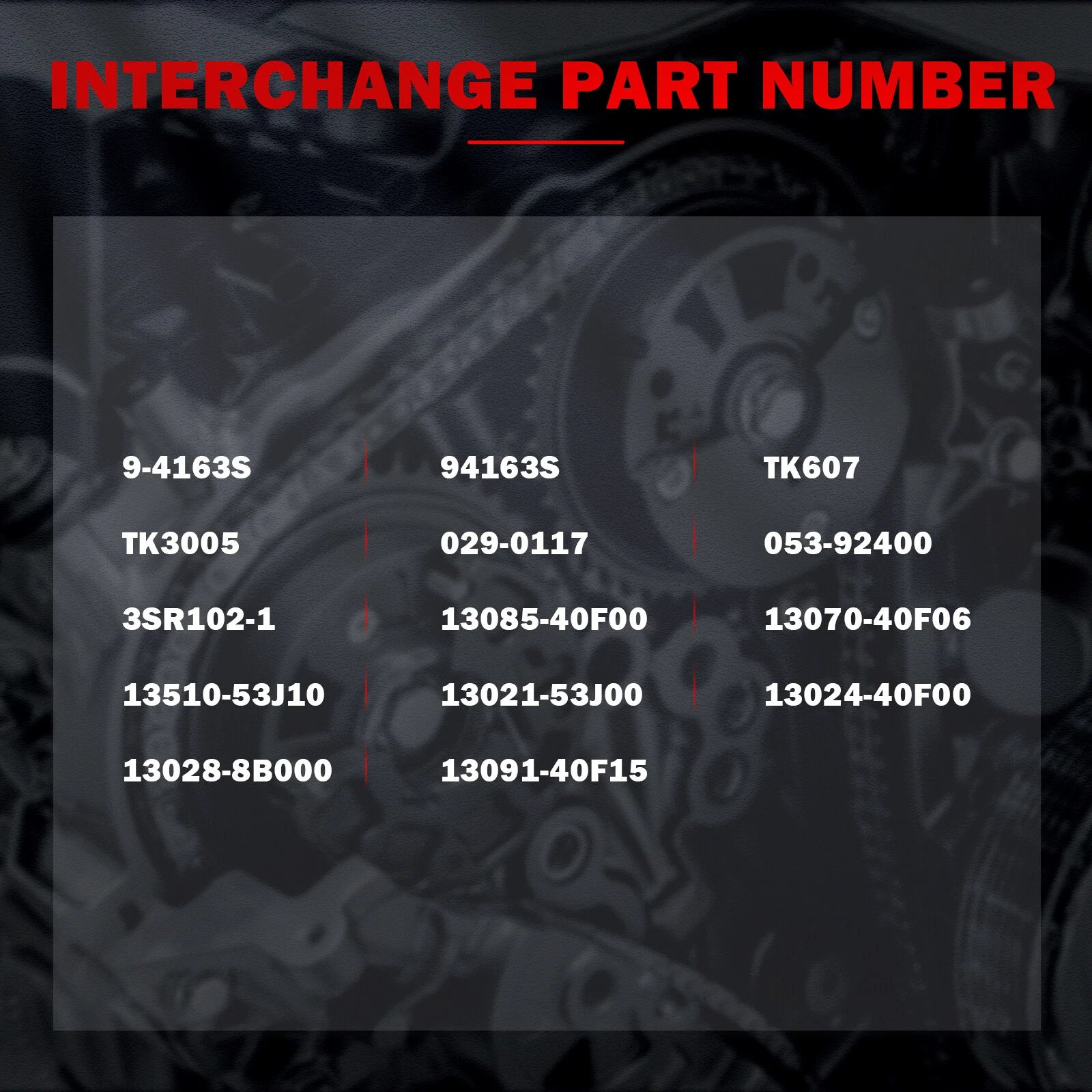 Timing Chain Kit with Gasket for Nissan D21 Pickup (1990–1994)