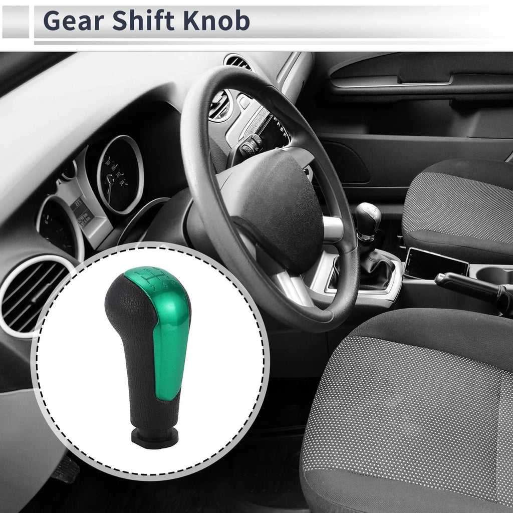 5 Speed Manual Gear Shift Knob for Chevrolet Spark (2013–2022) - Green Black